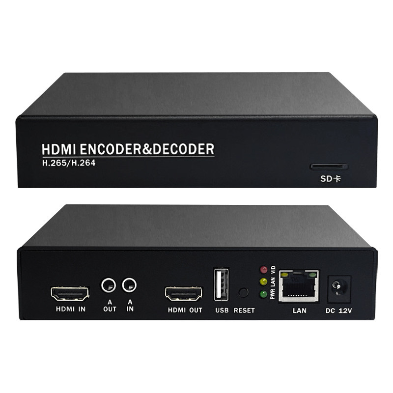 hdmi环出视频编码器编解码一体机网络转HDMI转网络直播监控接nvr