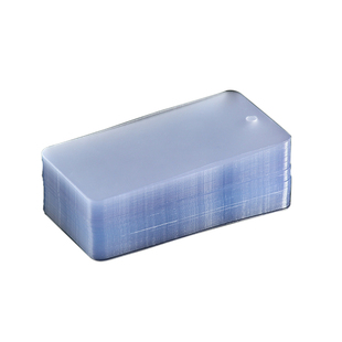 PVC吊牌空白现货透明磨砂塑料 防水吊卡LOGO卡片定制衣服吊牌订做