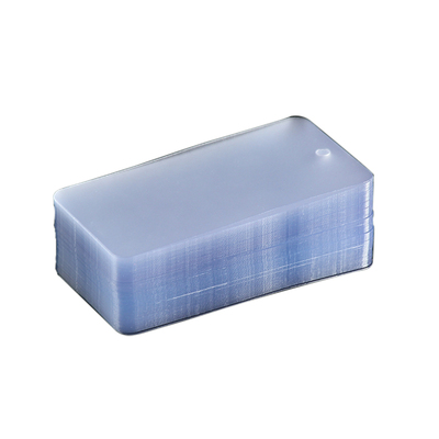 PVC吊牌空白现货透明磨砂塑料 防水吊卡LOGO卡片定制衣服吊牌订做