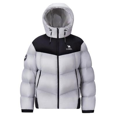 骆驼火山PRO鹅绒服男冬季2025新款情侣面包羽绒服短款男装外套