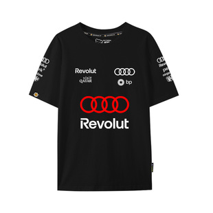 2026奥迪F1车队服方程式赛车服汽车迷纯棉短袖T恤衫男女半袖体恤