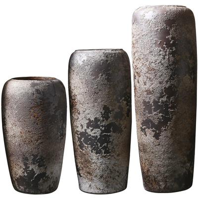 中式风复古装饰品陶瓷落地大花瓶