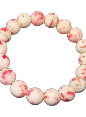 原石手链本命年蛇年护身符男女款转运鸡血石血砂手串天然