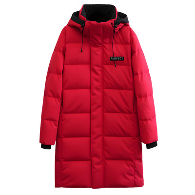 雅鹿女士中长款羽绒服泡芙新款