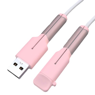 简迎带盖数据线保护套硅胶