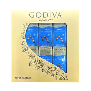 开市客代购 Godiva歌帝梵 高迪瓦手工黑巧克力豆 牛奶珍珠豆43g*6