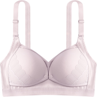 孕妇内衣哺乳文胸女喂奶前开扣防下垂浦纯棉里怀孕期舒适聚拢产后