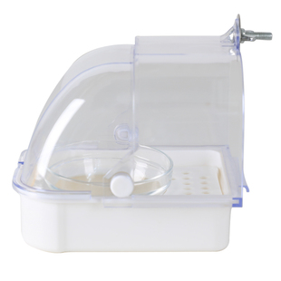 鹦鹉防溅鸟食盒外置自动喂食器谷壳分离挂式洗澡盆碗专用喂鸟神器