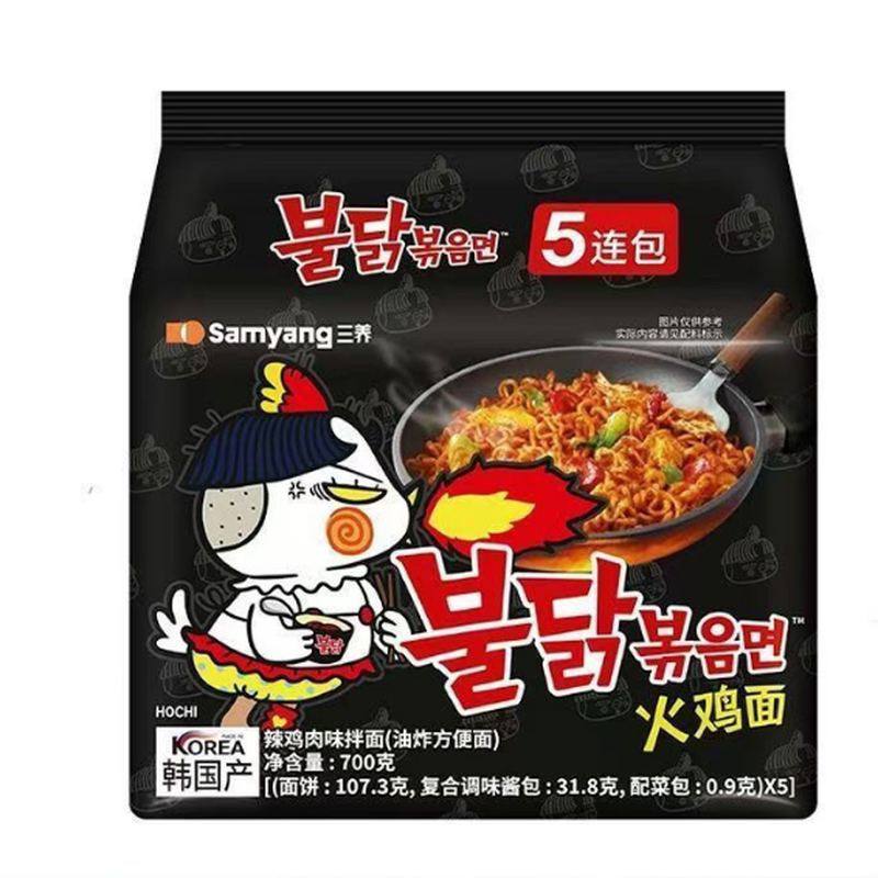 三养火鸡面辣鸡肉味140g超辣冲泡方便面/拉面/面