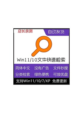 Everything中文版Win10 11文件快速搜索工具软件本地文件快速电脑