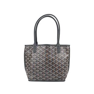中古95新GOYARD(高雅德)ANJOU涂层帆布迷你手提包二手奢侈品包包