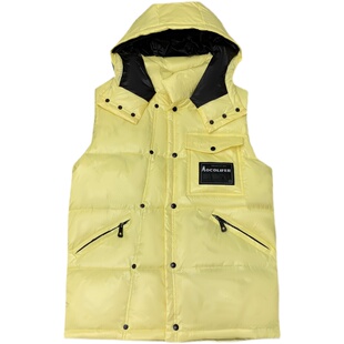 韩国东大门羽绒马甲女2023冬季新款无袖带帽网红马夹显瘦背心外穿