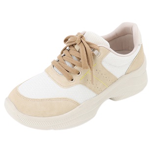 Pansy盼喜日本女鞋网面运动休闲鞋轻便舒适撞色百搭2026年春款