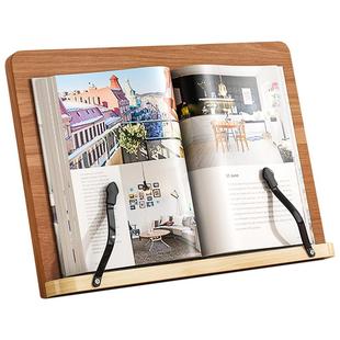 阅读架书架书法字帖临帖学生读书放书看书书本考研神器桌上桌面书立支架ipad实木书写学习多功能坐姿低头翻页