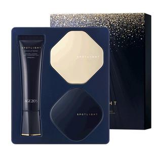 爱敬光点三件套盒气垫隔离粉饼21号遮瑕妆前持久定妆控油粉底官方