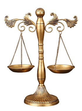 欧式复古铁艺天平模型道具摆件