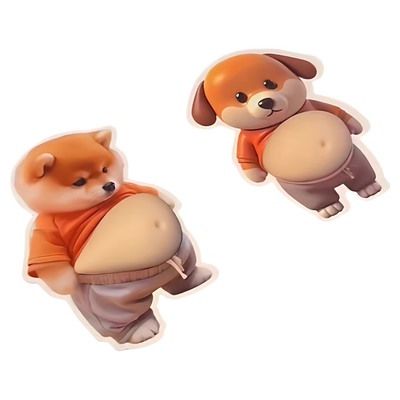 超级可爱的柴犬捏捏乐~！