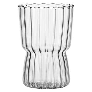 bincoo咖啡杯玻璃高颜值冰饮杯子耐高温意式浓缩拿铁美式杯复古