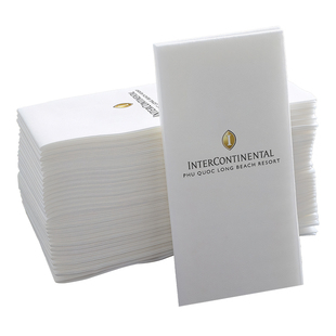 无尘餐巾纸定制西餐厅一次性刀叉包口布餐垫40*40CM纸巾定做LOGO