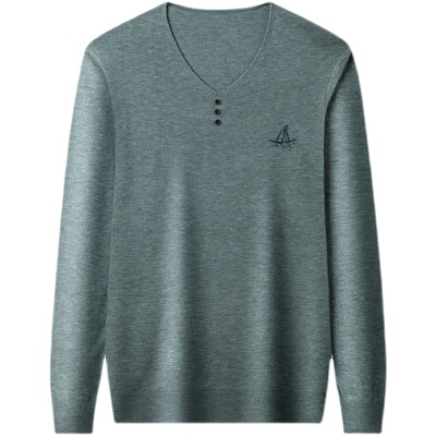 薄款羊毛衫花花公子v领