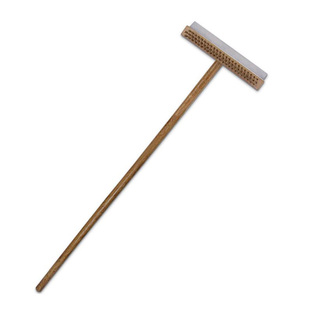 加长柄商用烤箱刷铜丝刷猪鬃毛刷披萨面包窑炉软毛烤炉清洁刷