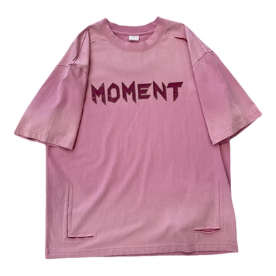 潮牌美式高街纯棉宽松短袖T恤男