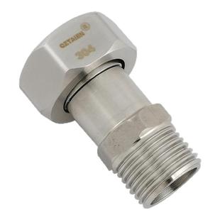 304不锈钢角阀转接头4分转6分内外丝水龙头活接变径接头四分弯头