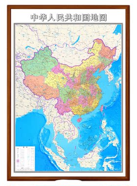 中国地图办公室现代装饰画