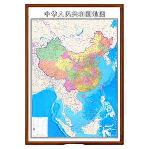 中国地图办公室现代装饰画