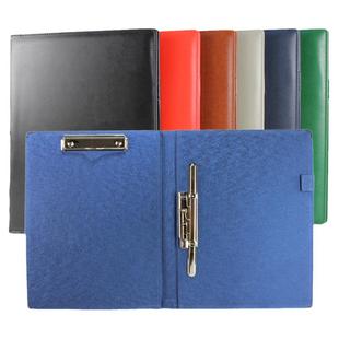 红色皮质文件夹a4呈阅夹传阅夹商务办公夹子销售签约夹审批资料签名册合同签约本大容量文件簿 登记本 可定制