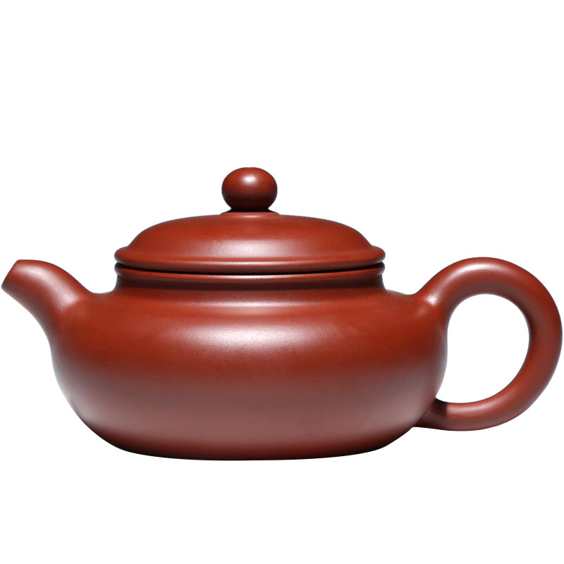 宜兴紫砂壶家用茶具原矿大红袍朱泥壶吴娟华200CC纯全手工仿古壶