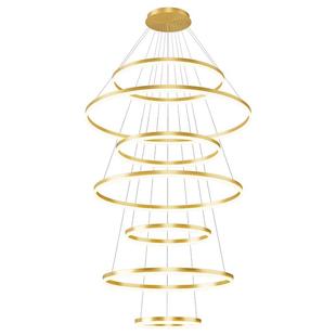 灯具客厅大吊灯楼中楼轻奢简约现代吊灯led别墅挑高复式楼大吊灯