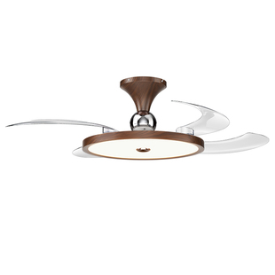 意菲意「林之风」吸顶隐形风扇灯中古风客厅餐厅卧室电扇灯吊扇灯