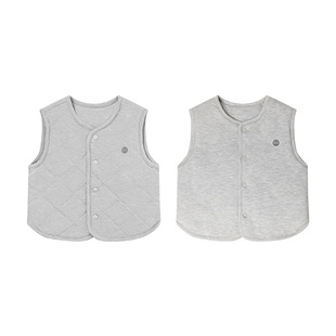 Nest Designs宝宝背心儿童天竹绒加厚马甲秋冬休闲上衣外出家居服