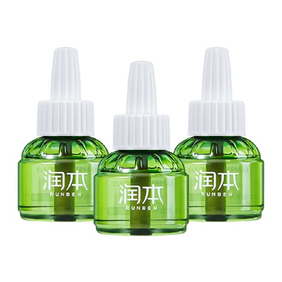 润本家用驱蚊液补充装蚊香液3瓶