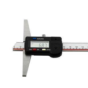 广陆电子数显深度尺0-150-200-300mm电子数字游标测深尺包邮