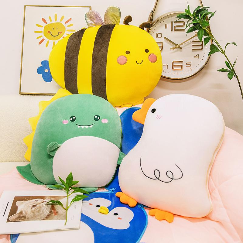 卡通抱枕被子两用办公室午睡枕头折叠空调毯二合一汽车载靠枕靠垫