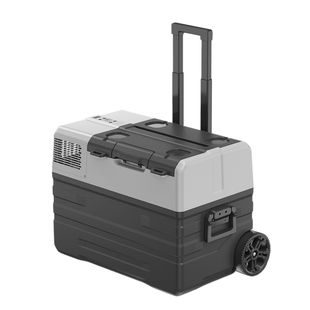 12v24v户外露营车载冰箱52L带拉杆轮子房车自驾游110v行动冰箱60w
