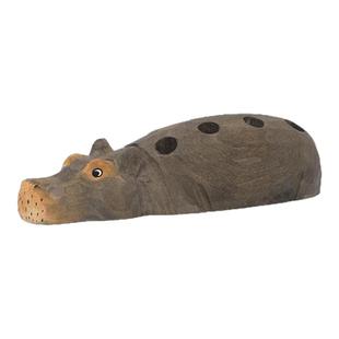 丹麦 Fermliving Hippo Hand Carved Pencil Holder 河马 铅笔桶