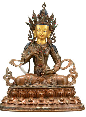 闯隆精工15寸红铜雕像装饰摆件