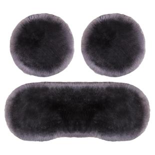 纯羊毛汽车坐垫冬季保暖皮毛一体主副驾驶无靠背长毛单片真毛座垫