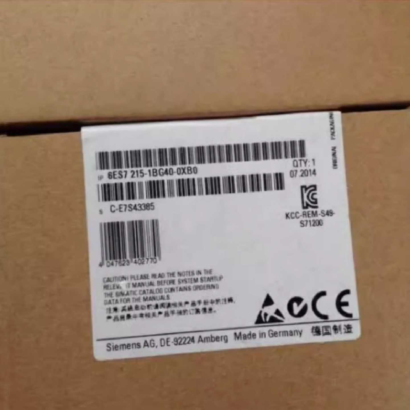 议价西门子6ES72151BG400XB0CPU模块6ES7215-1BG40-0XB0议价