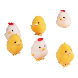 婴儿发条小鸡玩具儿童跳跳鸡毛绒小黄鸡小鸡仔小鸭子宝宝学爬玩具