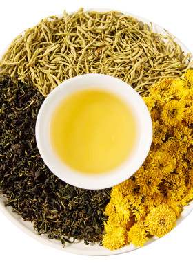 月销10万+金银花菊花蒲公英茶