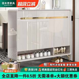 双面轻奢鞋柜家用门口大容量玄关柜一体隔断柜入户烤漆收纳储物柜