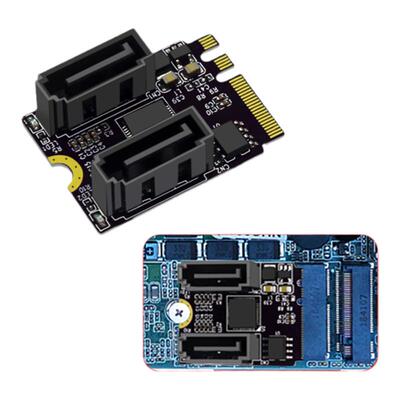 M2转SATA3.0扩展KEY A+E WIFI的M.2转SATA硬盘JMS582转接卡SA-034