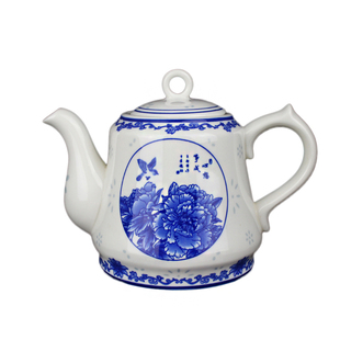 景德镇耐高温茶壶 陶瓷水壶单壶大号泡茶壶凉水壶家用油壶青花瓷
