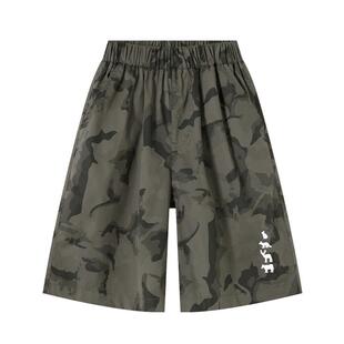 多多家男童迷彩短裤薄款夏款2025新款儿童裤子男孩洋气休闲中裤潮