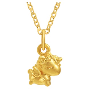 亚一黄金足金独角兽挂坠梦幻独角兽浪漫甜美5D饱满守护美好成人礼