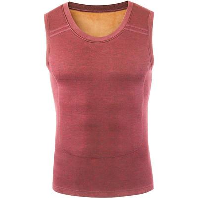 梦特娇加厚羊驼绒德绒保暖背心男